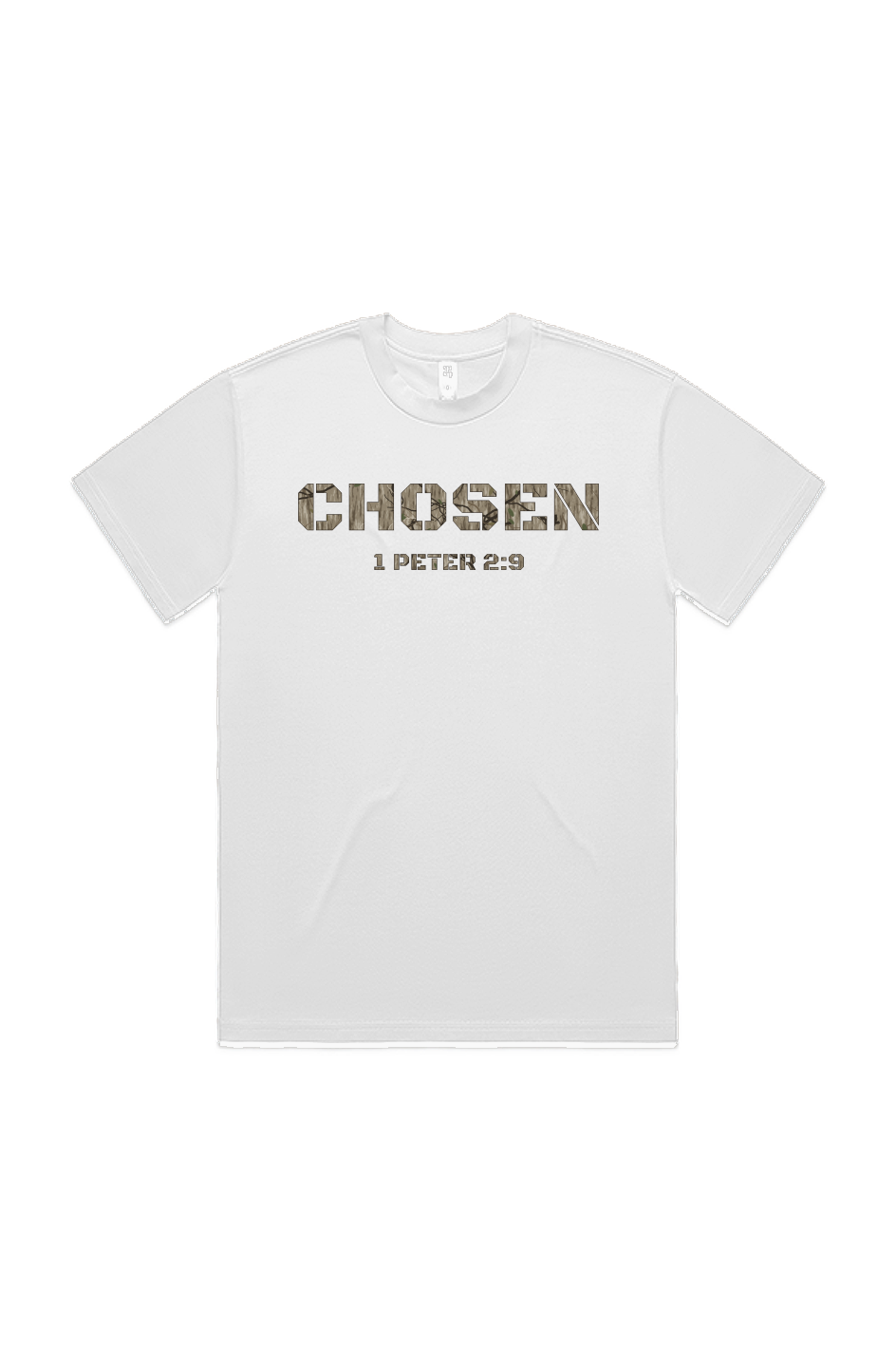 CHOSEN 1 Peter 2 9 Camo Heavy Tee