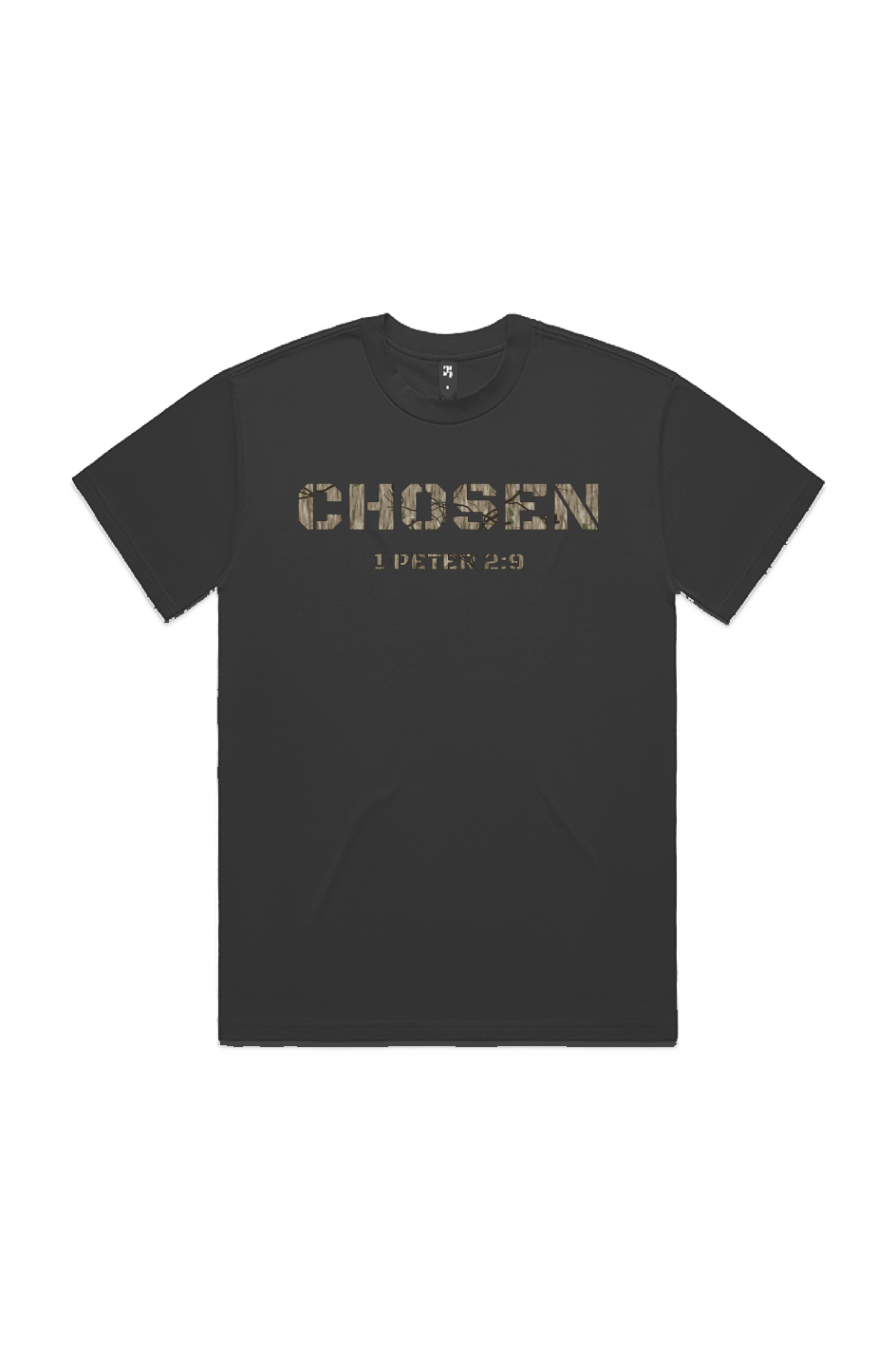 CHOSEN 1 Peter 2 9 Camo Heavy Tee