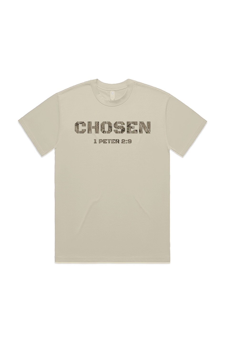 CHOSEN 1 Peter 2 9 Camo Heavy Tee