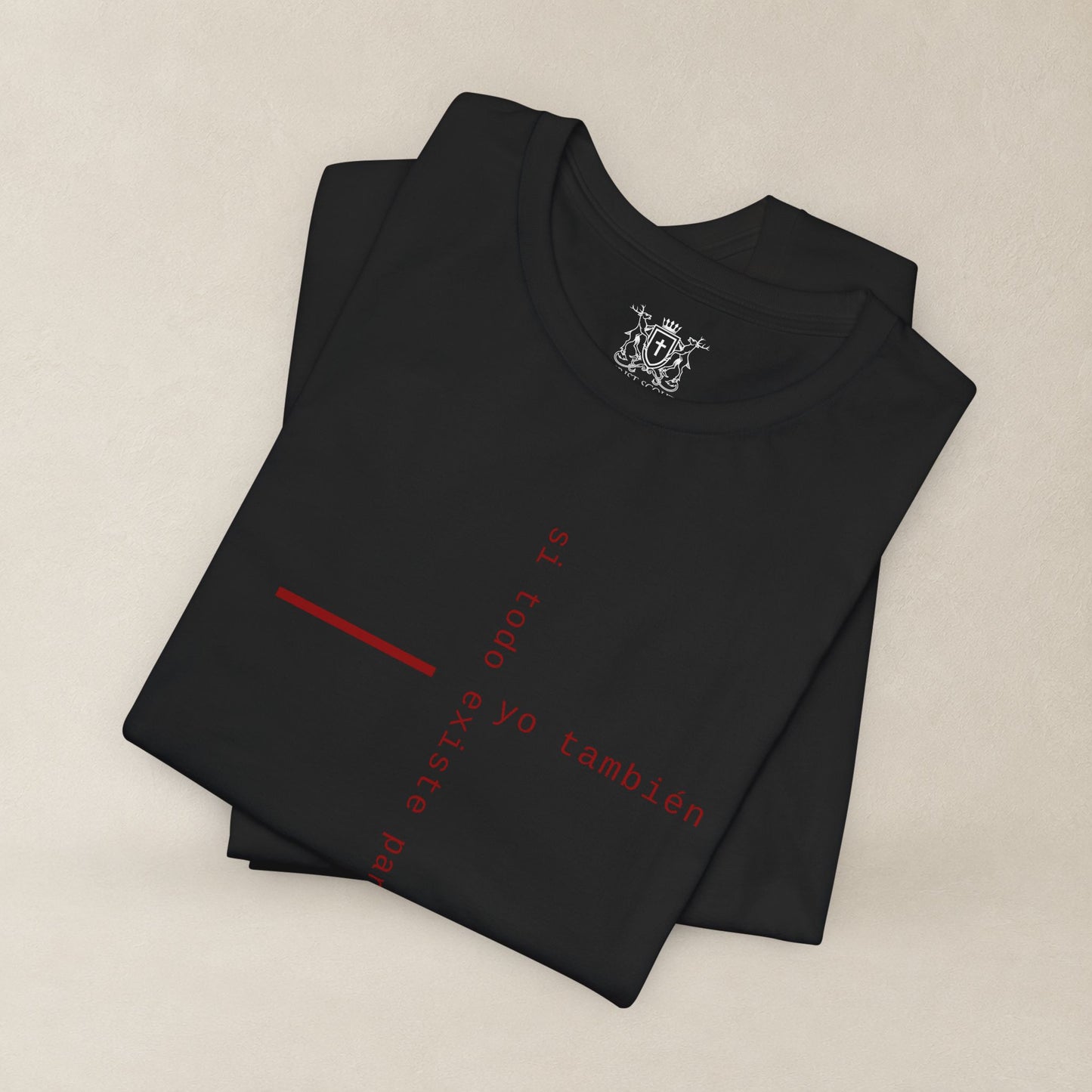 Yo También — Apocalipsis 4:11 Camiseta Cristiana Cruz Tipográfica | Christ Scouts
