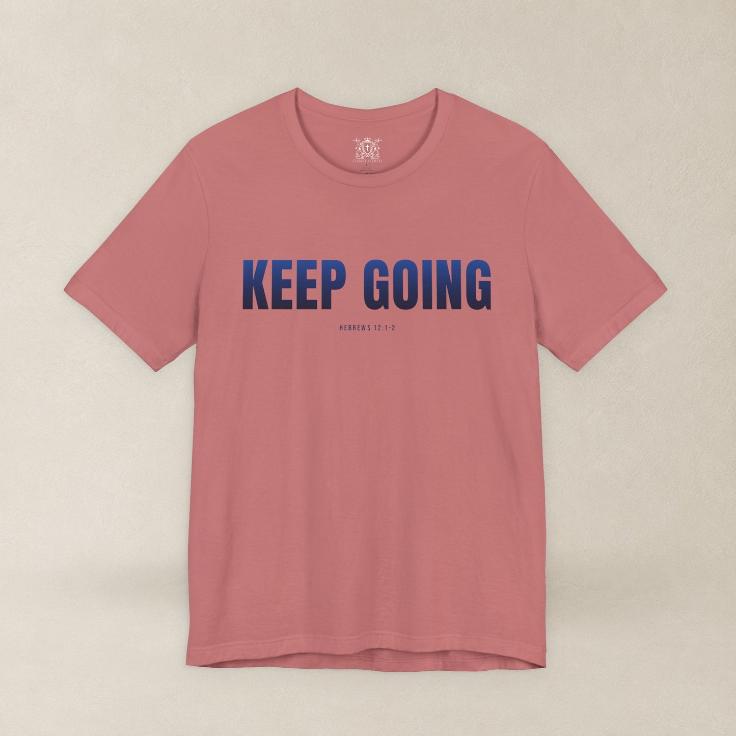 KEEP GOING Run With Endurance | Christian Tee | Hebrews 12: 1-2