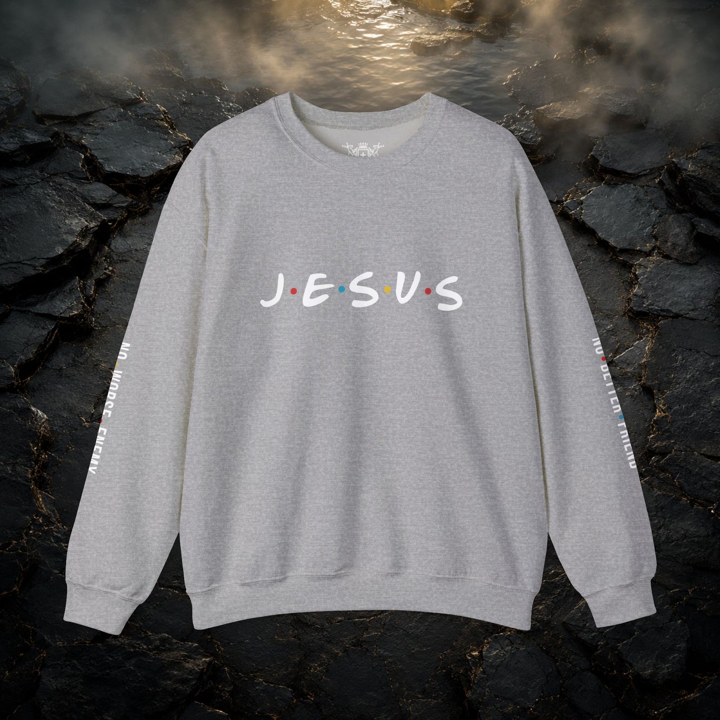 JESUS Crewneck Sweatshirt | Christian Streetwear | Faith Apparel