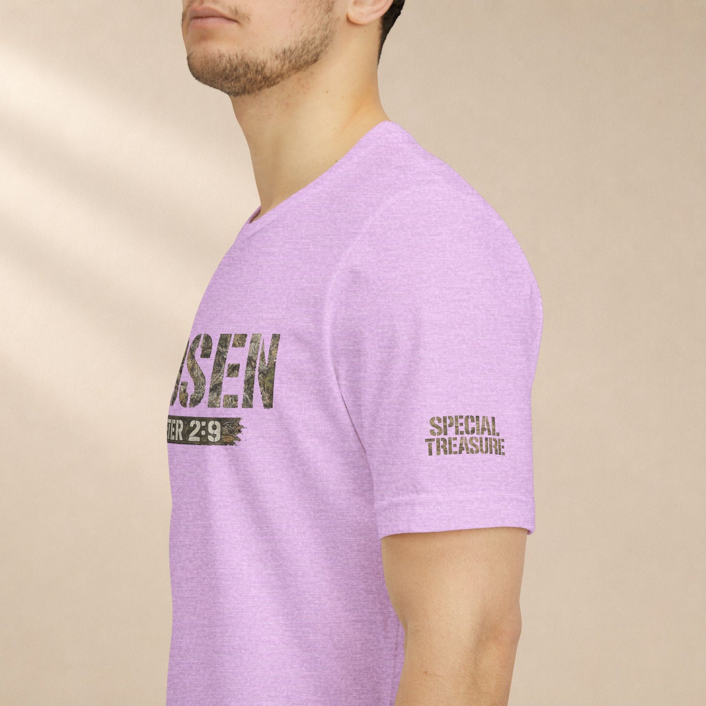 CHOSEN Camo Tee, Royal Priesthood, Special Treasure | 1 Peter 2:9 Christian Apparel