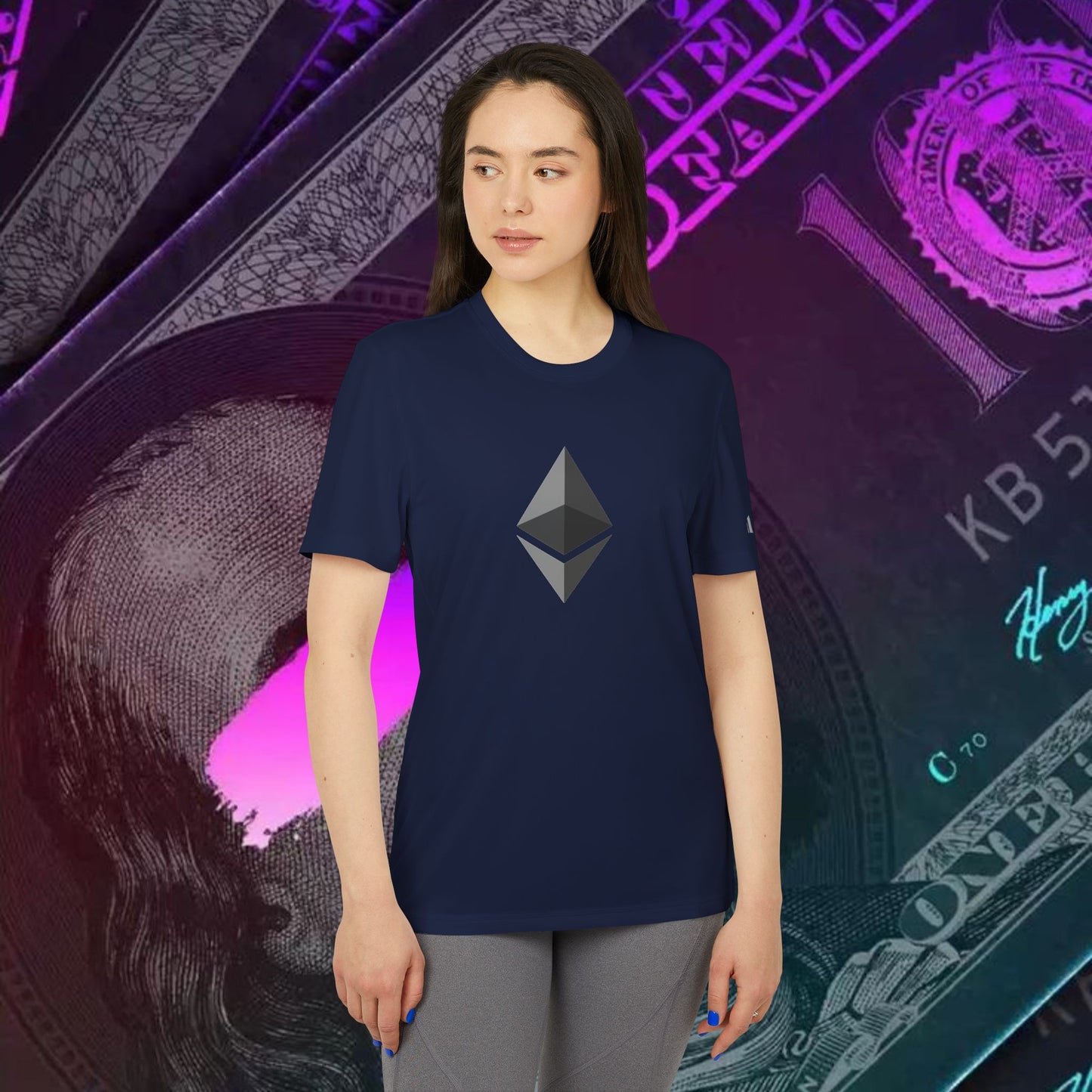 adidas® Unisex Sport T-shirt ( Ethereum - ETH ) big logo