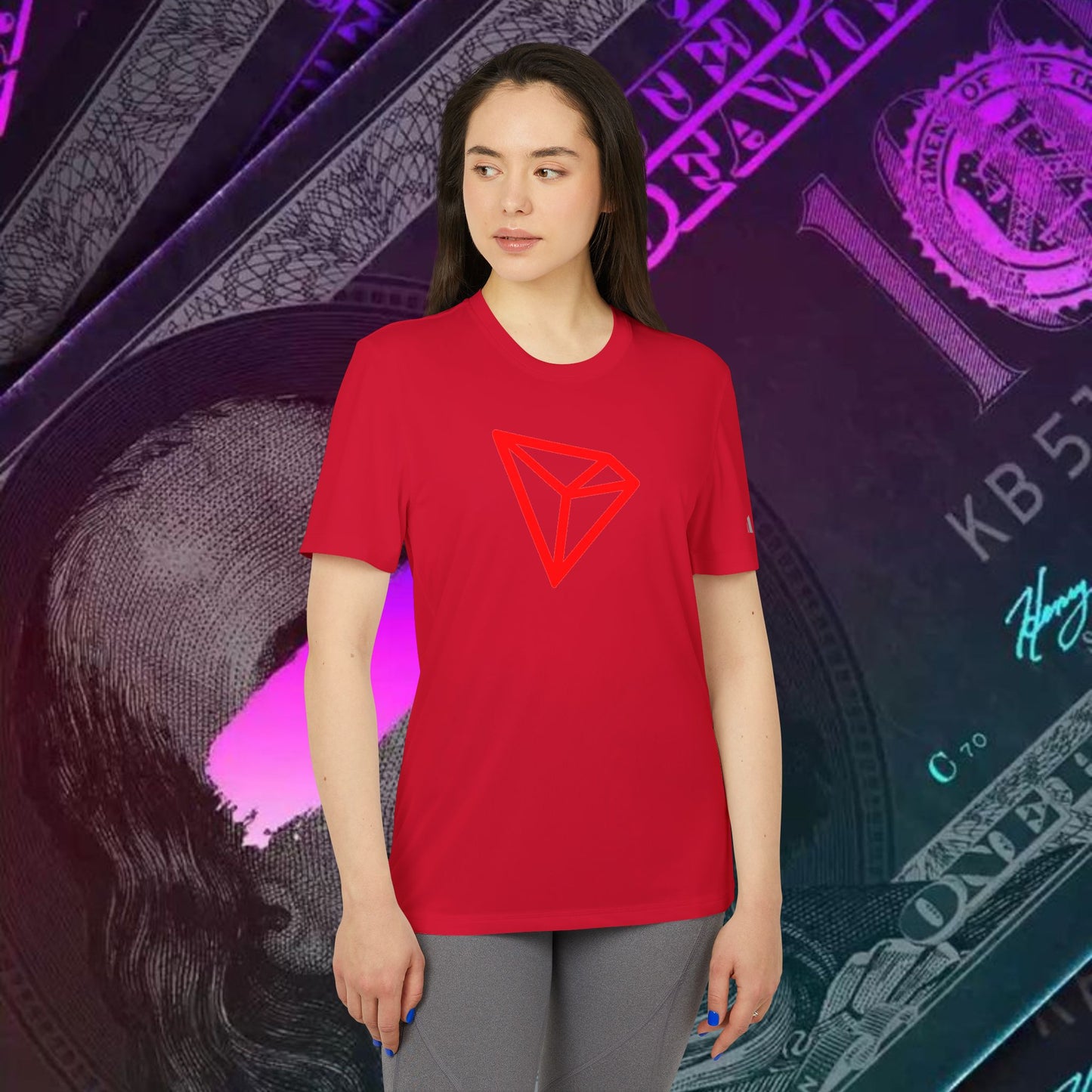 adidas® Unisex Sport T-shirt ( Tron - TRX ) big logo