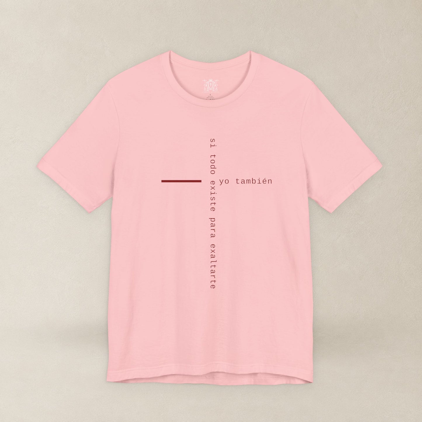 Yo También — Apocalipsis 4:11 Camiseta Cristiana Cruz Tipográfica | Christ Scouts