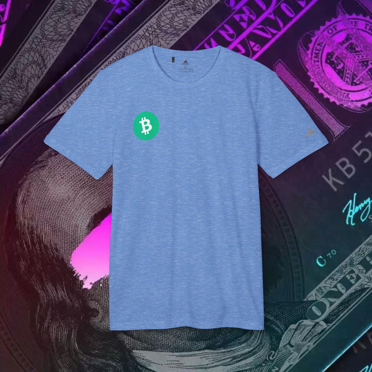 adidas® Unisex Sport T-shirt ( Bitcoin Cash - BCH )