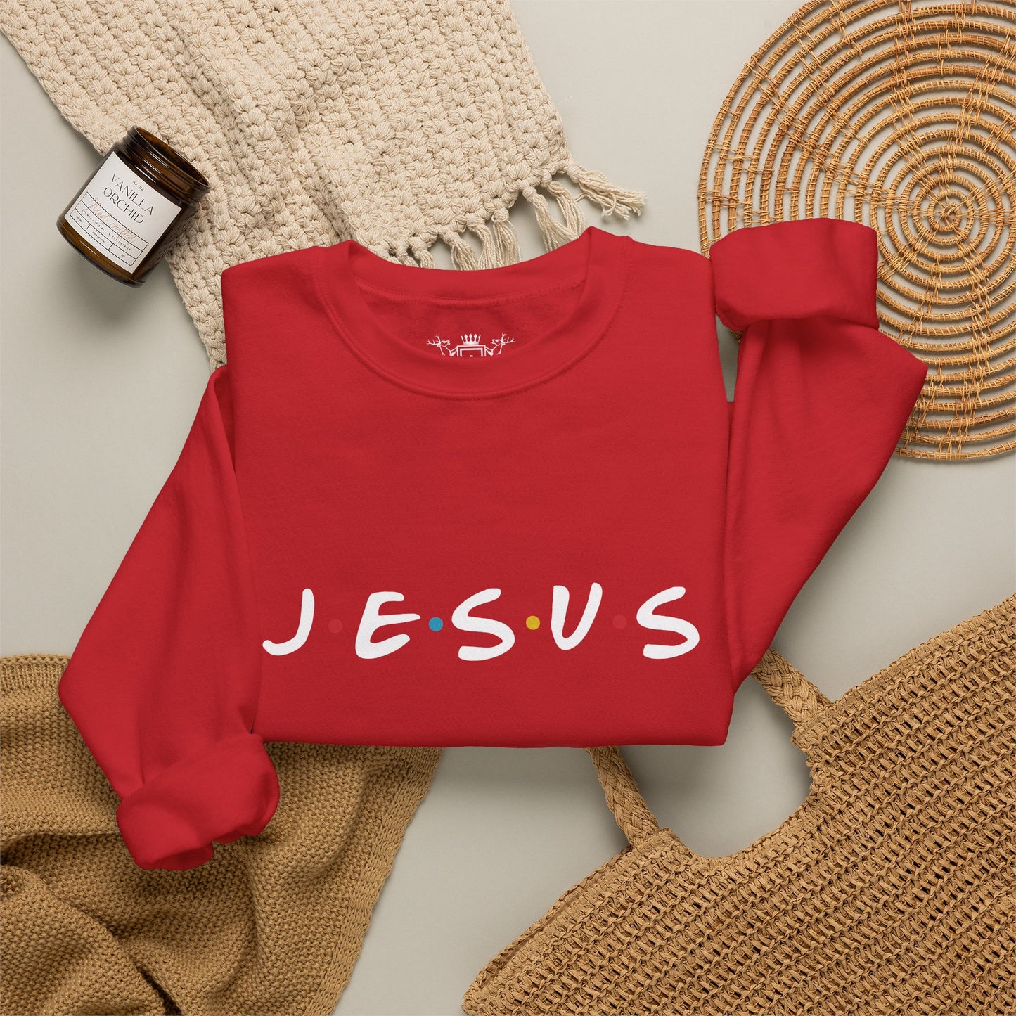 JESUS Crewneck Sweatshirt | Christian Streetwear | Faith Apparel