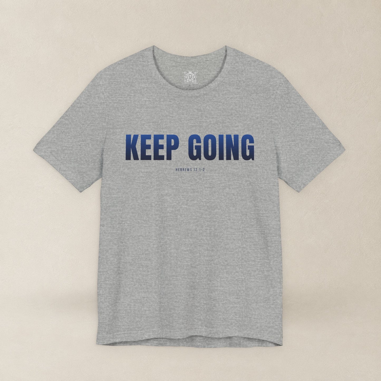 KEEP GOING Run With Endurance | Christian Tee | Hebrews 12: 1-2