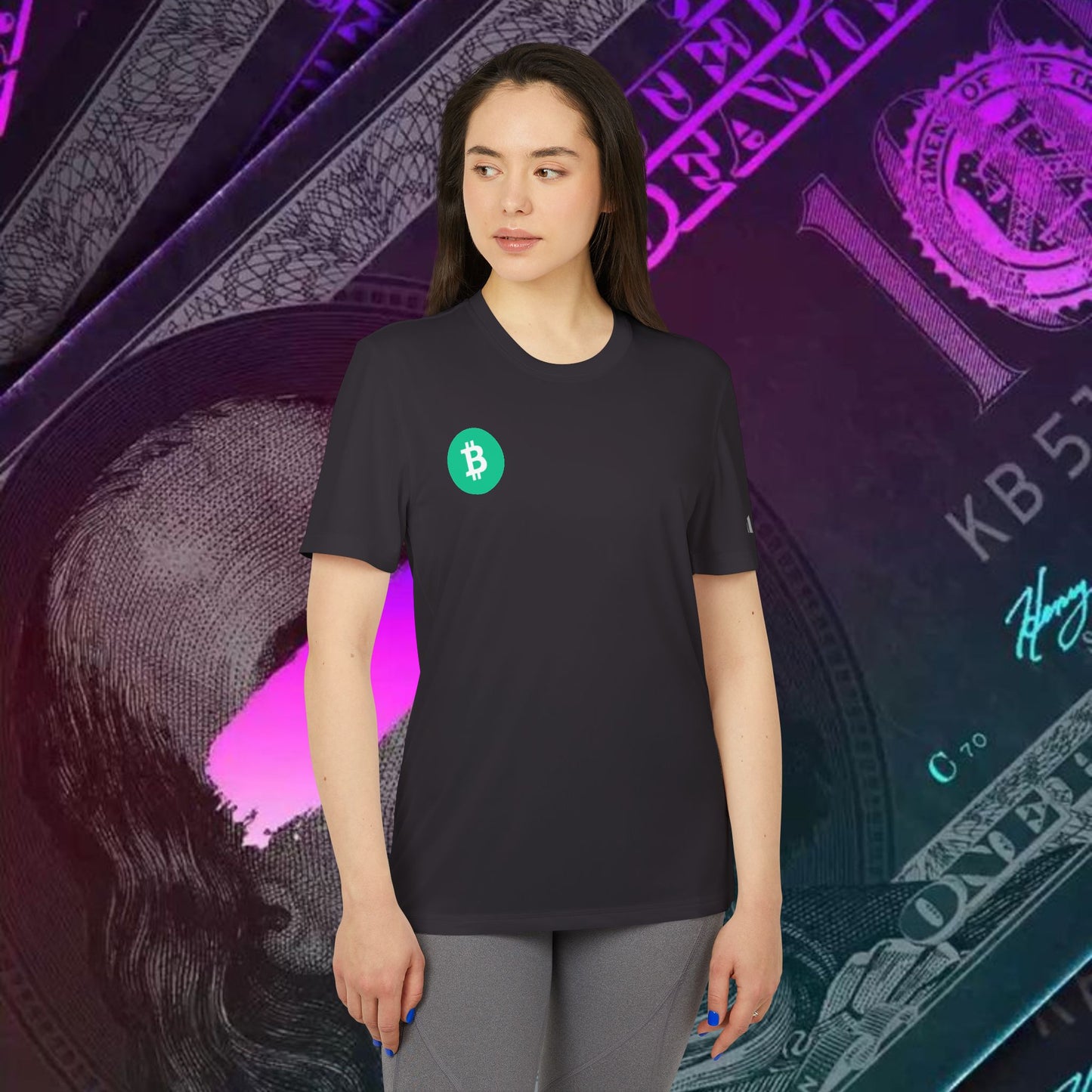 adidas® Unisex Sport T-shirt ( Bitcoin Cash - BCH )