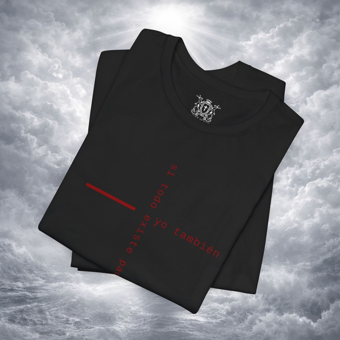 Yo También — Apocalipsis 4:11 Camiseta Cristiana Cruz Tipográfica | Christ Scouts