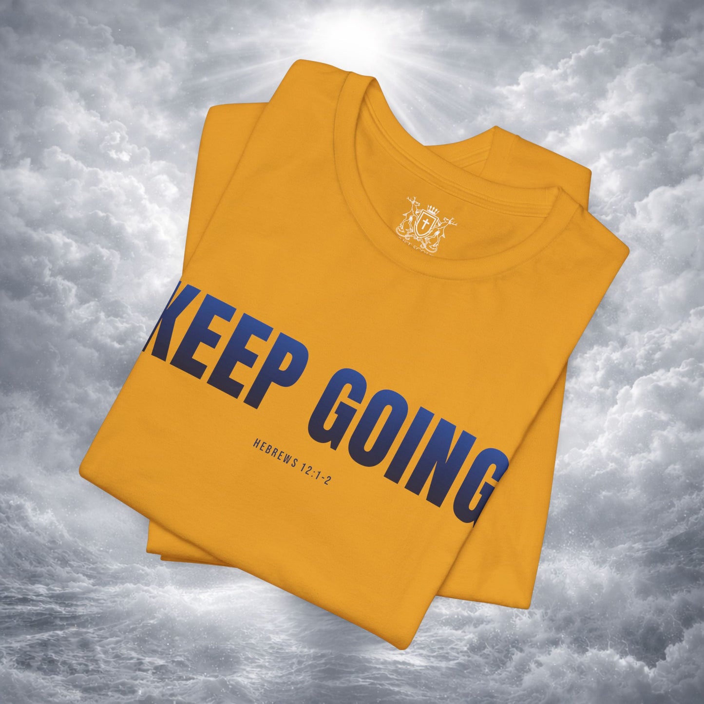 KEEP GOING Run With Endurance | Christian Tee | Hebrews 12: 1-2