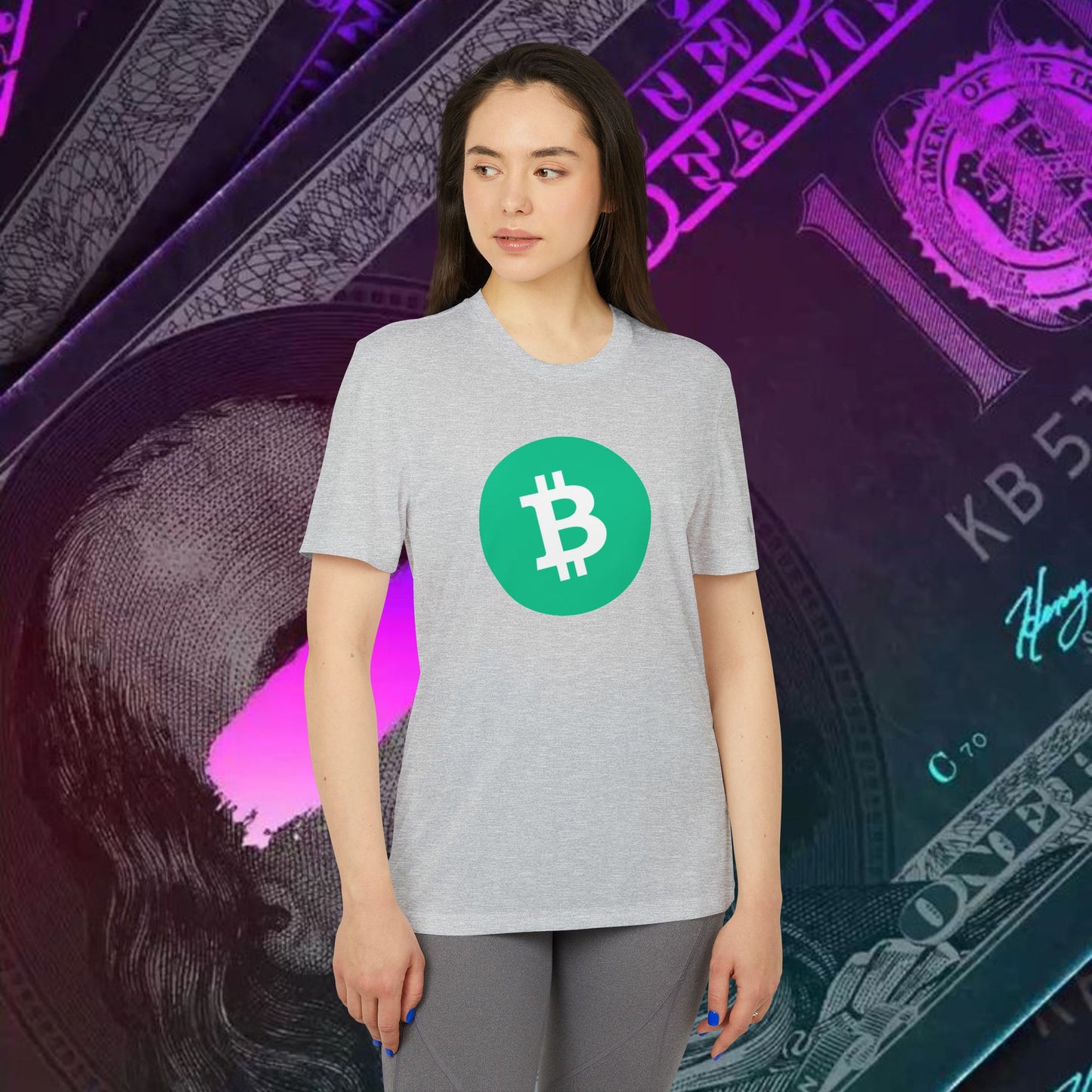 adidas® Unisex Sport T-shirt ( Bitcoin Cash - BCH ) big logo