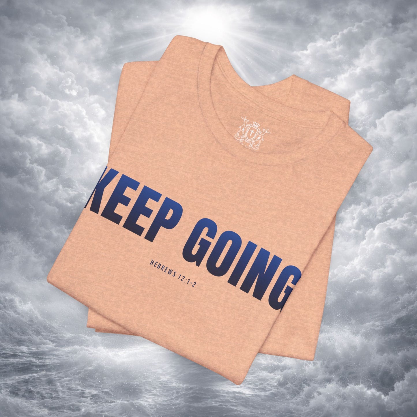 KEEP GOING Run With Endurance | Christian Tee | Hebrews 12: 1-2