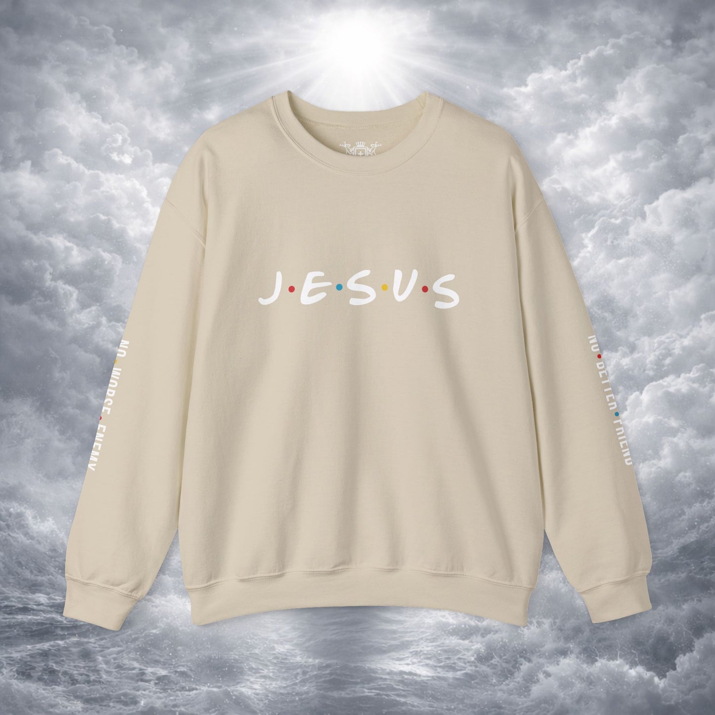 JESUS Crewneck Sweatshirt | Christian Streetwear | Faith Apparel