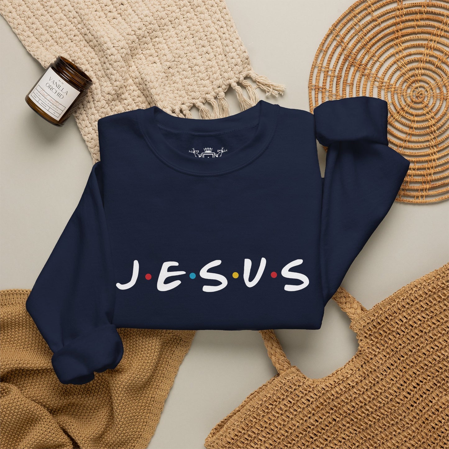 JESUS Crewneck Sweatshirt | Christian Streetwear | Faith Apparel