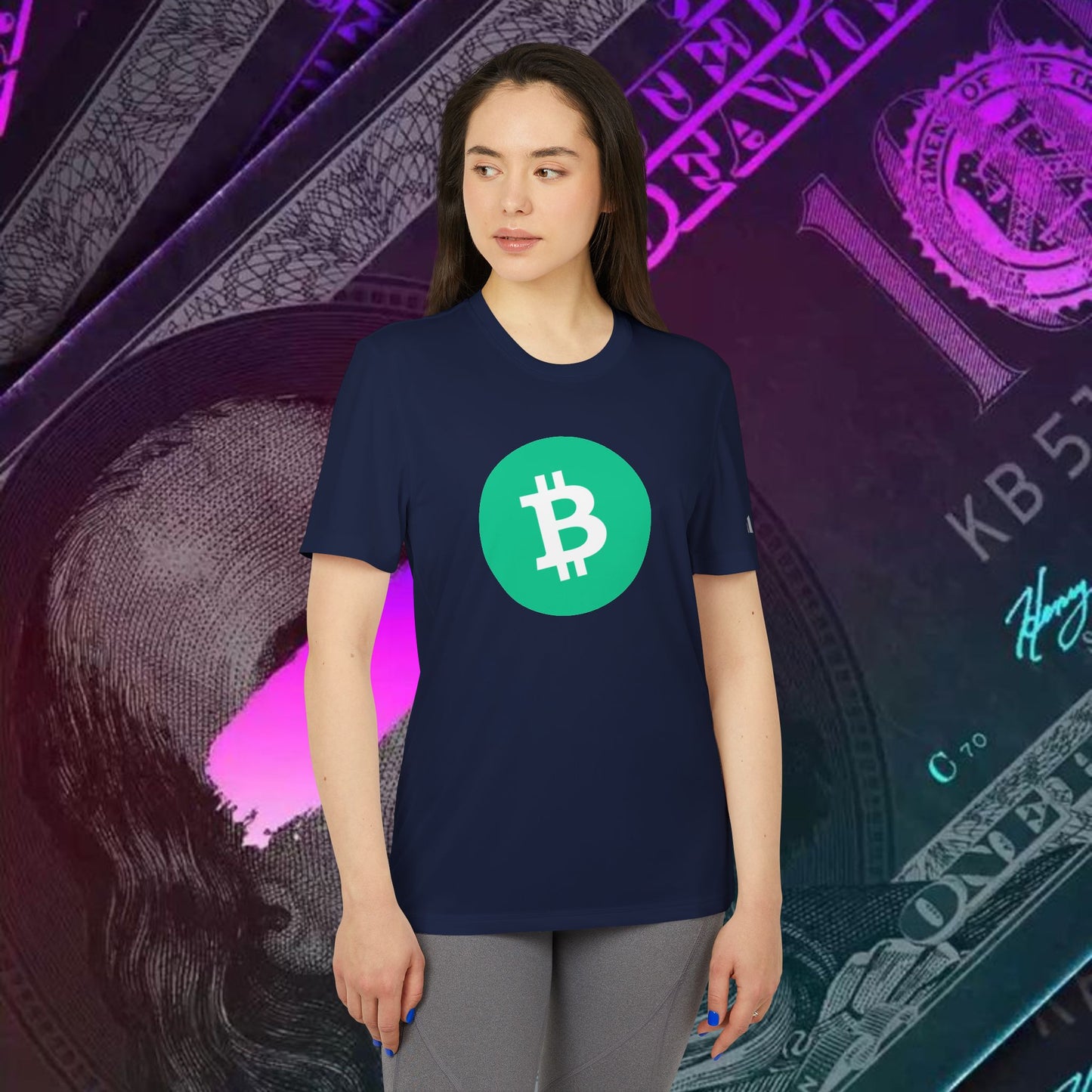 adidas® Unisex Sport T-shirt ( Bitcoin Cash - BCH ) big logo