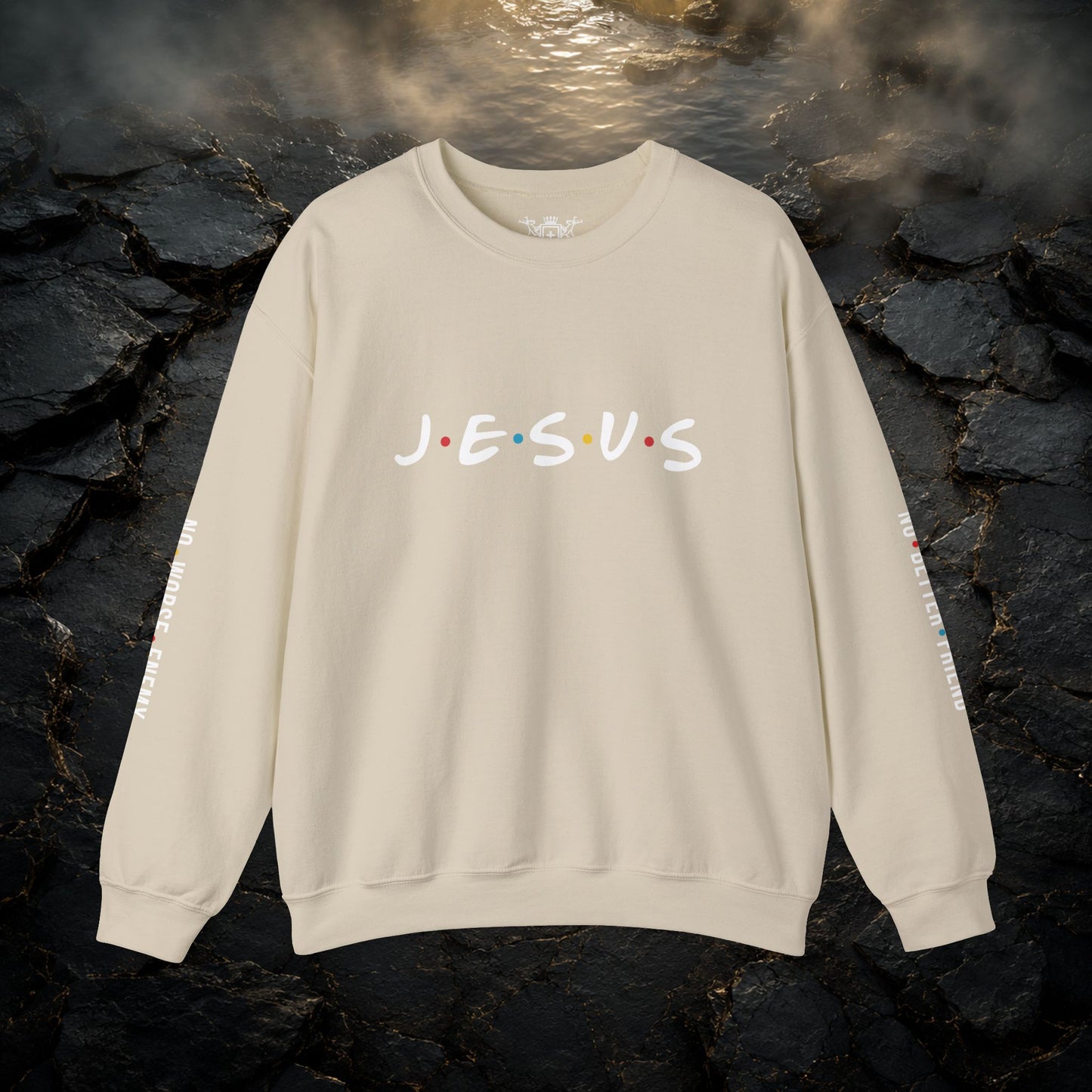JESUS Crewneck Sweatshirt | Christian Streetwear | Faith Apparel