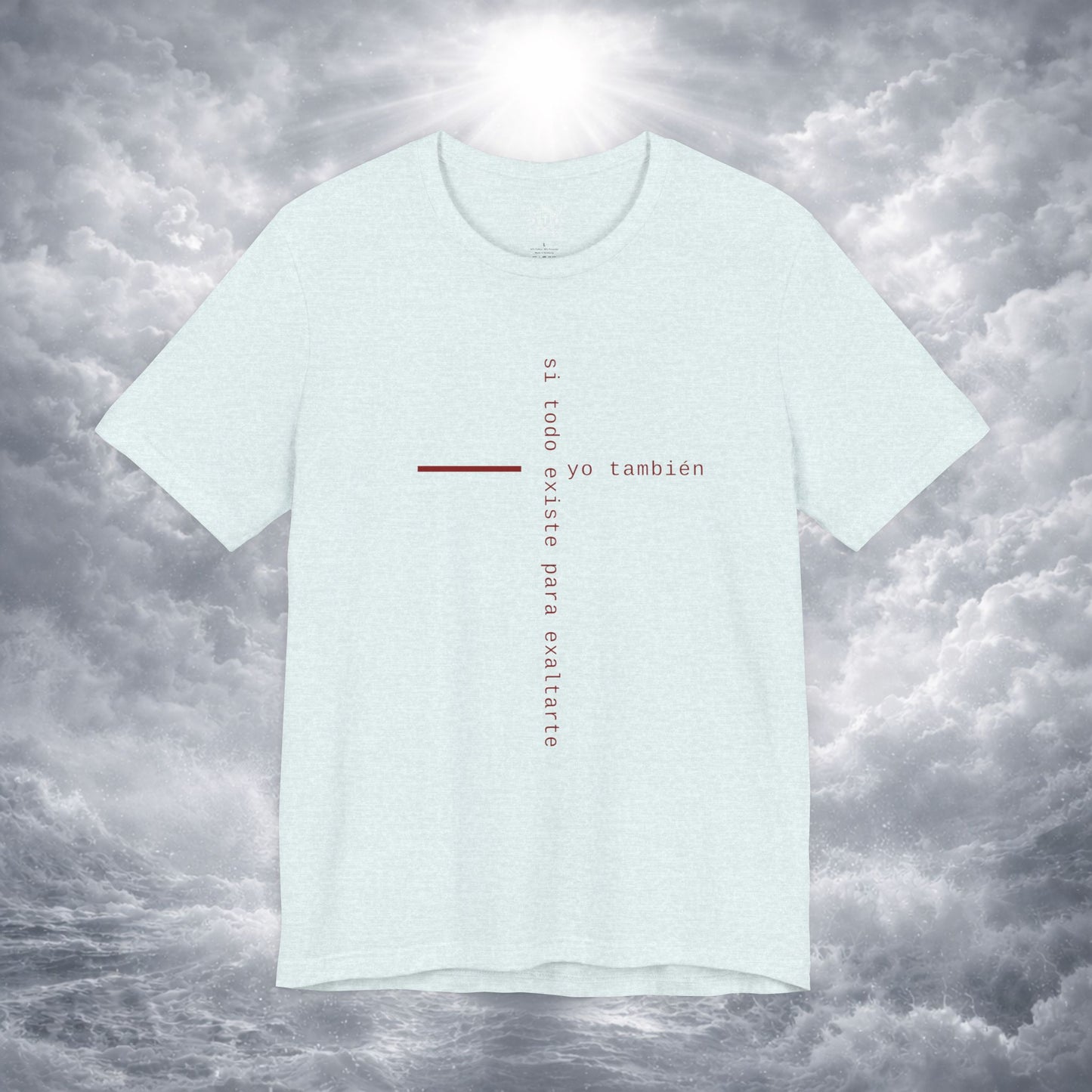 Yo También — Apocalipsis 4:11 Camiseta Cristiana Cruz Tipográfica | Christ Scouts