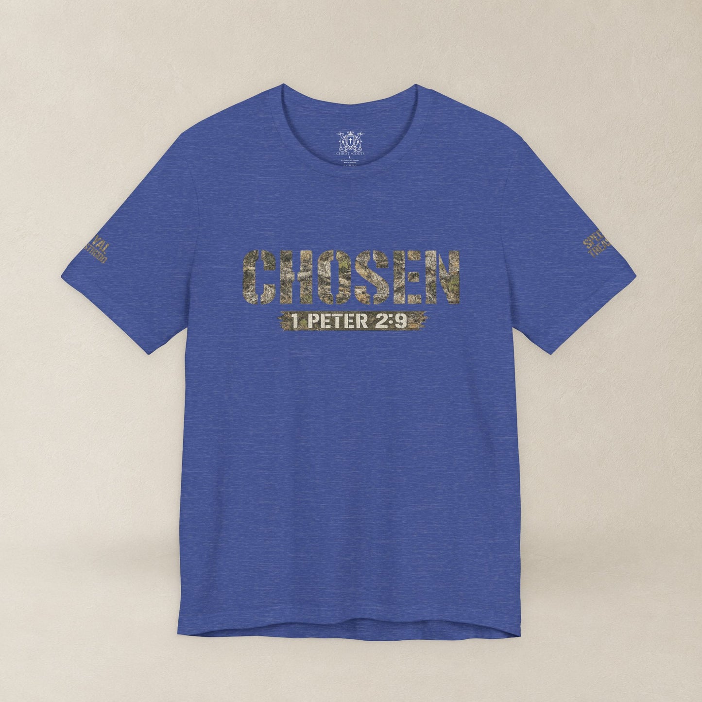 CHOSEN Camo Tee, Royal Priesthood, Special Treasure | 1 Peter 2:9 Christian Apparel