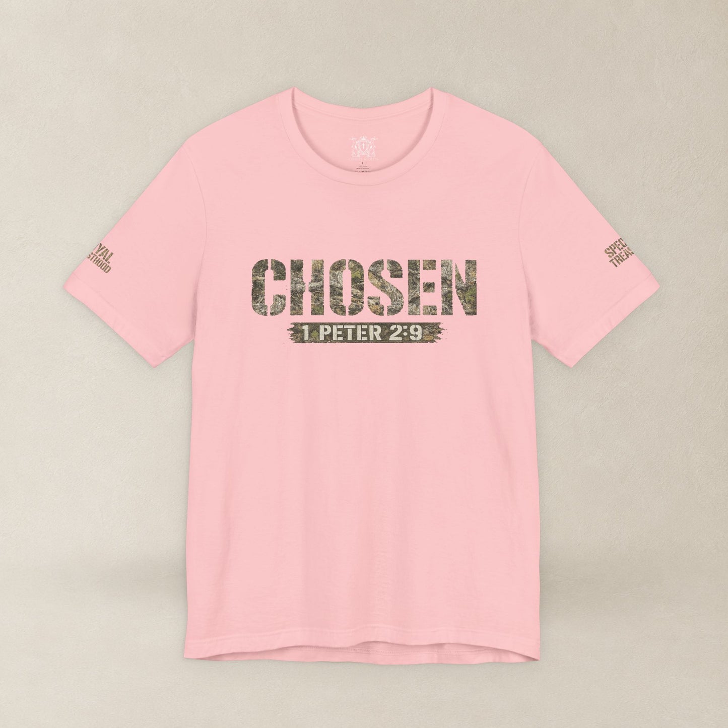 CHOSEN Camo Tee, Royal Priesthood, Special Treasure | 1 Peter 2:9 Christian Apparel