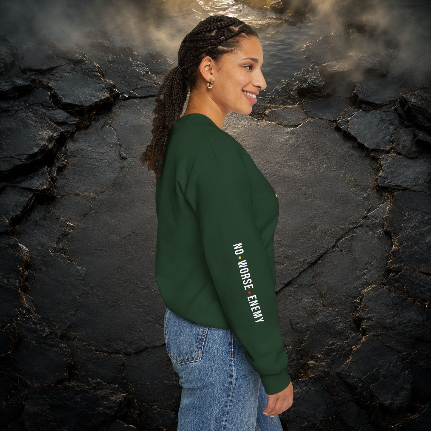 JESUS Crewneck Sweatshirt | Christian Streetwear | Faith Apparel