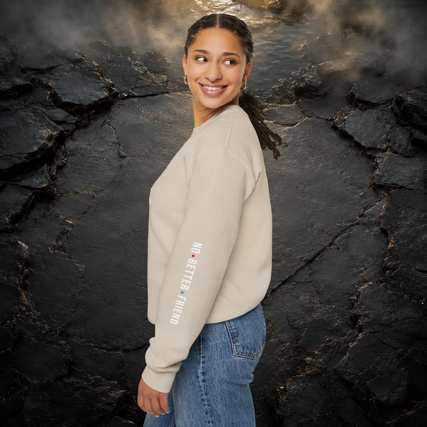 JESUS Crewneck Sweatshirt | Christian Streetwear | Faith Apparel