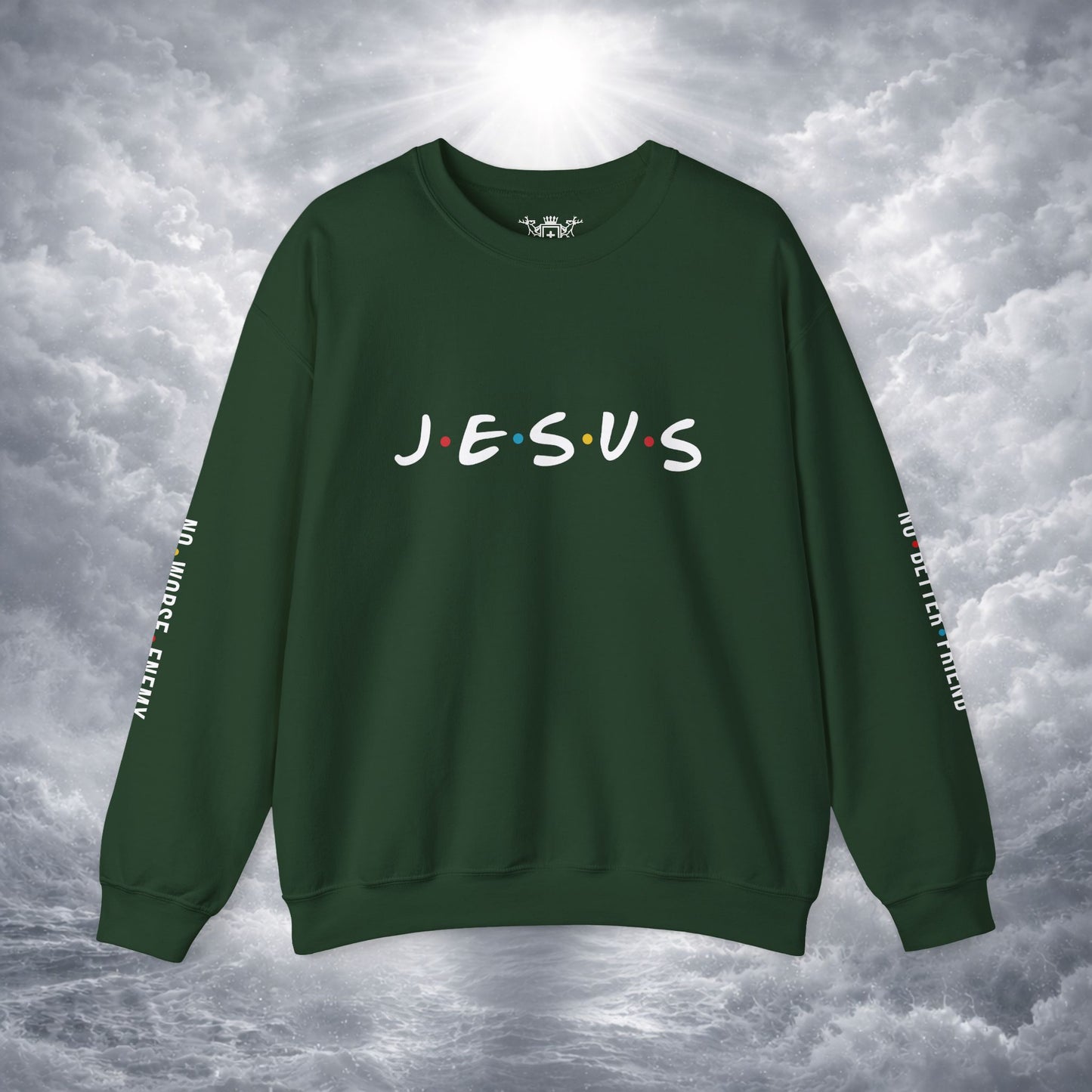 JESUS Crewneck Sweatshirt | Christian Streetwear | Faith Apparel
