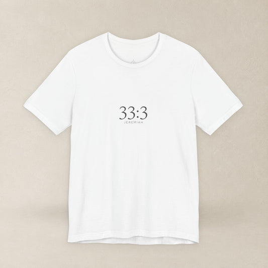 Jeremiah 33:3 Shirt - Beyond What You Know | Call to Me | Christian Apparel