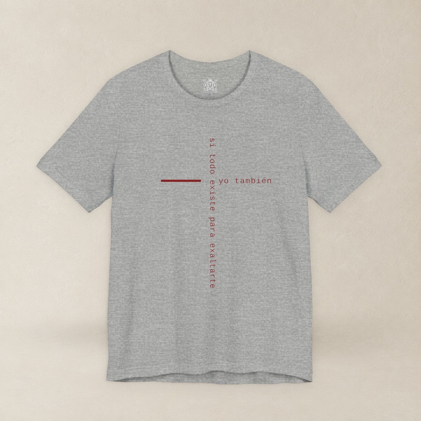 Yo También — Apocalipsis 4:11 Camiseta Cristiana Cruz Tipográfica | Christ Scouts