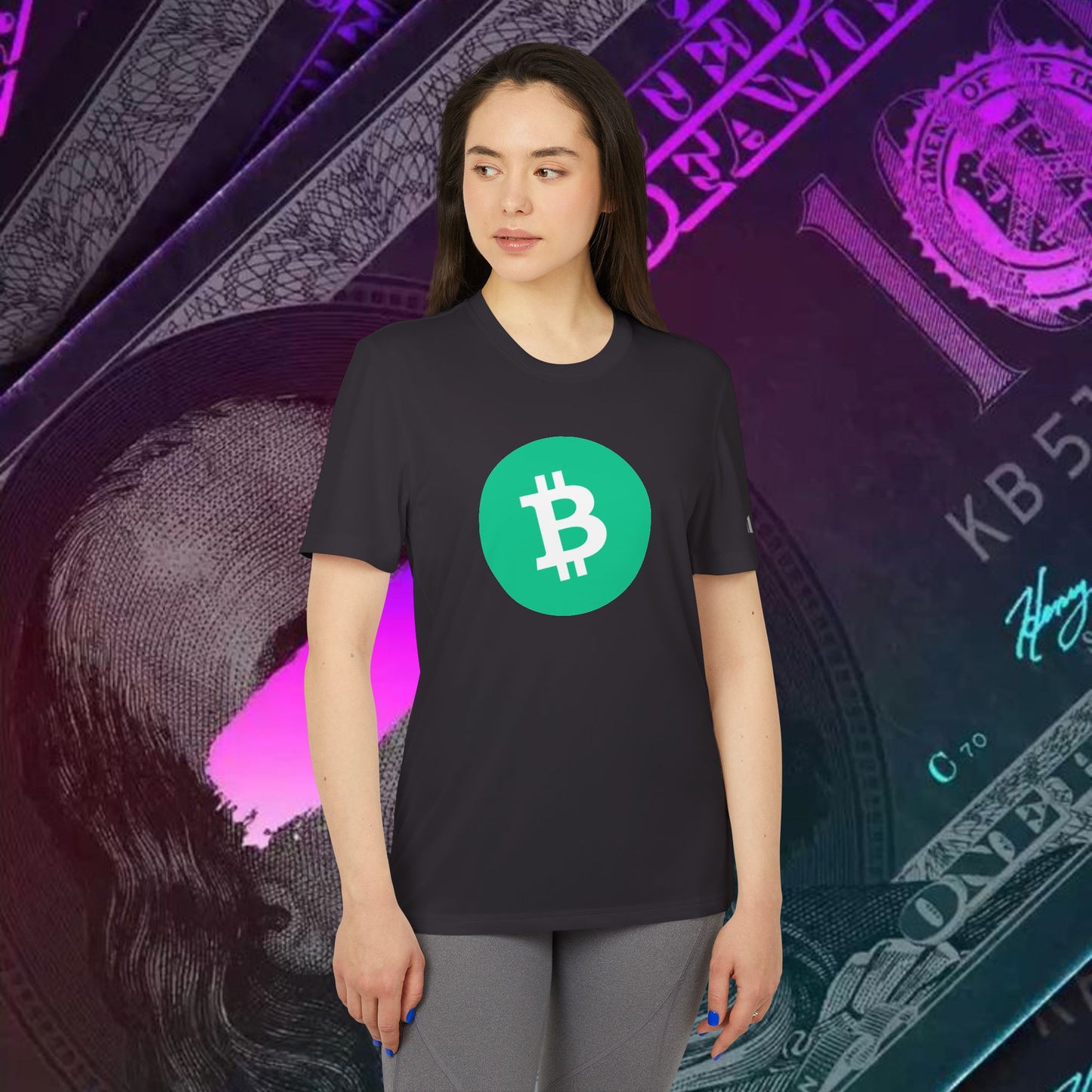 adidas® Unisex Sport T-shirt ( Bitcoin Cash - BCH ) big logo