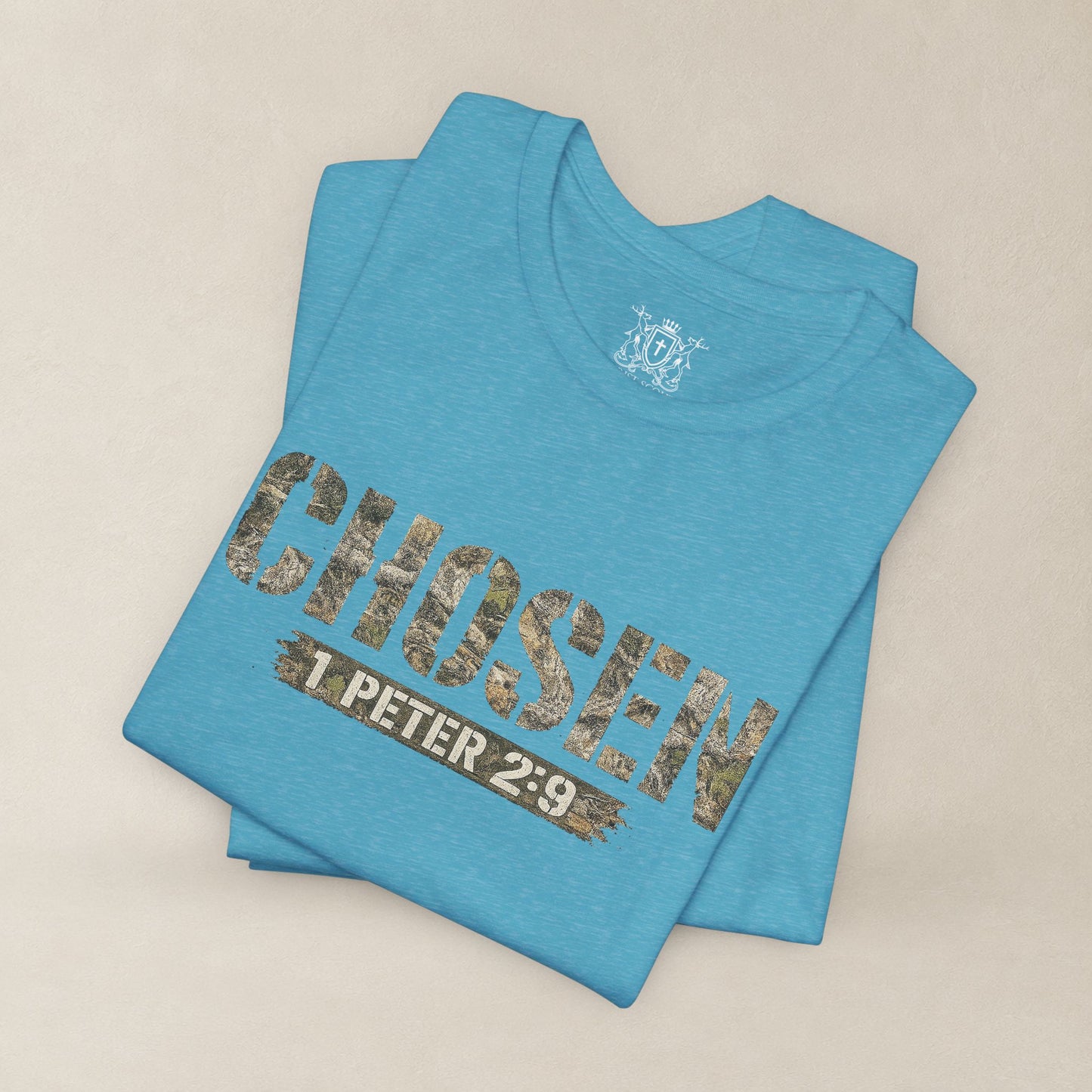 CHOSEN Camo Tee, Royal Priesthood, Special Treasure | 1 Peter 2:9 Christian Apparel