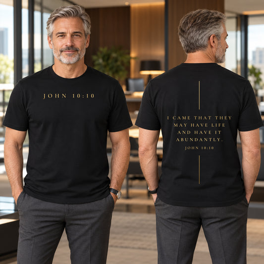 John 10 10 Abundant Life Supima Tee